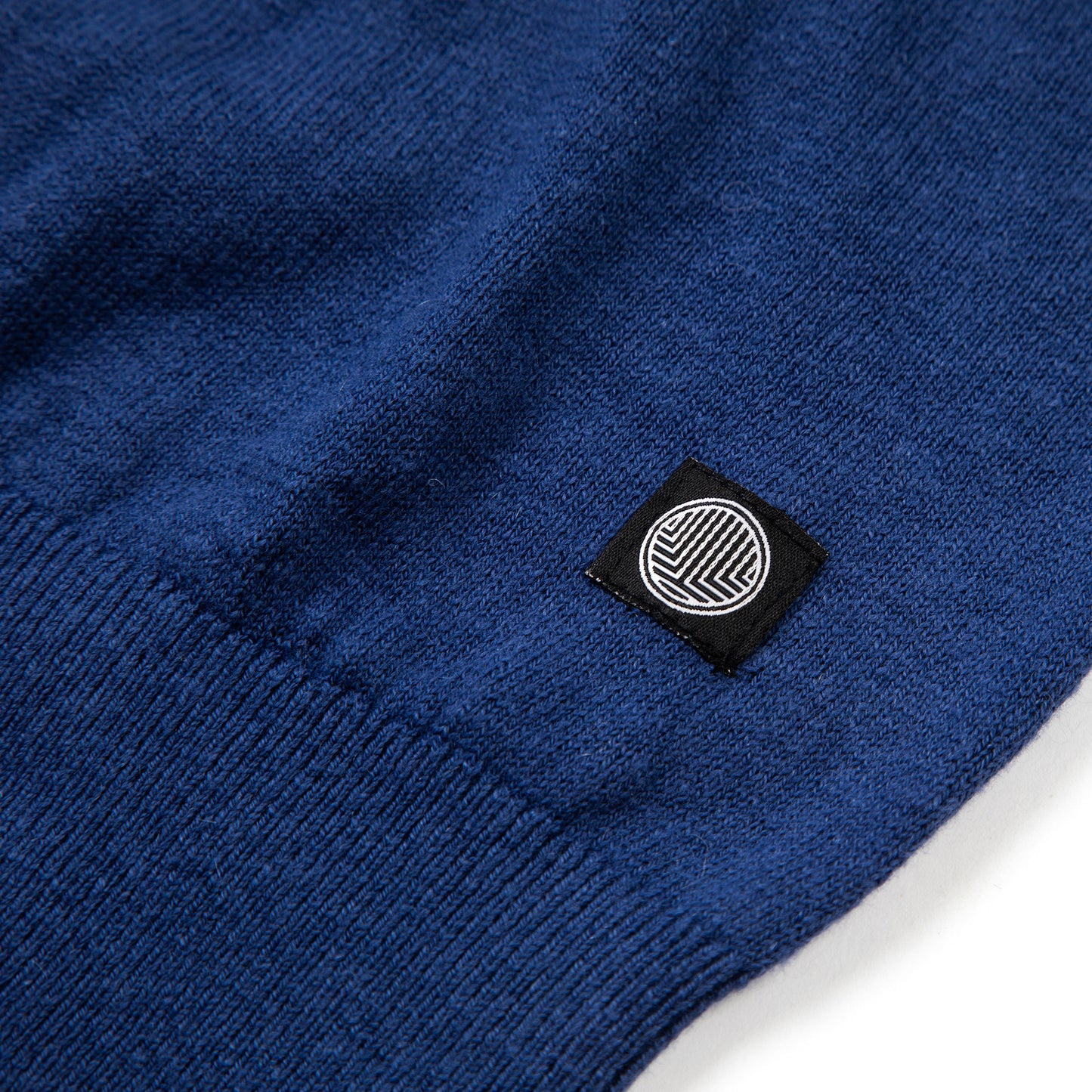 LOFO Cashmere & Upcycled Cotton Crewneck Sweater in Navy